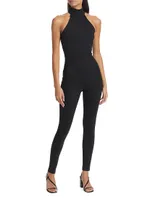 Mock Turtleneck Legging Jumpsuit