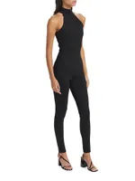 Mock Turtleneck Legging Jumpsuit