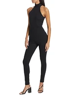 Mock Turtleneck Legging Jumpsuit