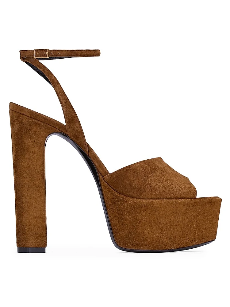 Jodie Platform Sandals Suede