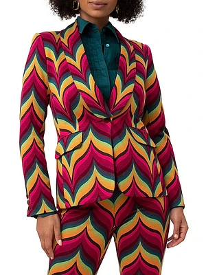West Village Chevron Jacquard Blazer