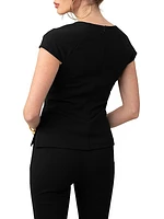 Uptown Cap-Sleeve Top