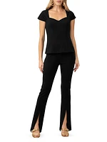 Uptown Cap-Sleeve Top