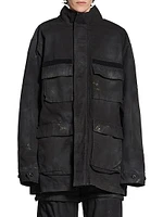 Balenciaga Double Front Military Parka
