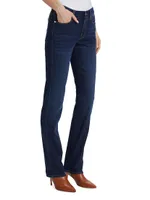 Kimmie High-Rise Stretch Straight-Leg Jeans