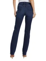 Kimmie High-Rise Stretch Straight-Leg Jeans