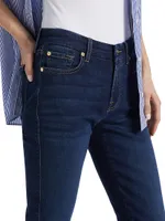 Kimmie High-Rise Stretch Straight-Leg Jeans