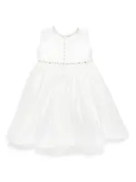 Baby Girl, Little Girl's & Girl's Crystal Embellished Dress