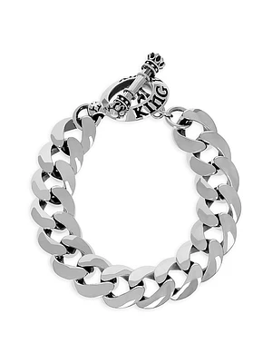 Smooth Link Sterling Silver Bracelet