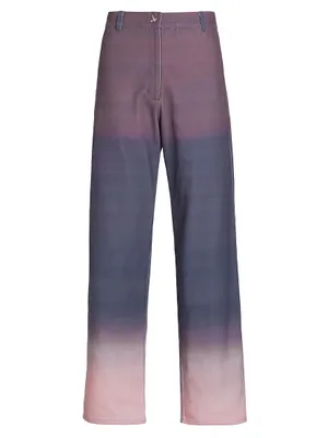 Gradient Wide-Leg Pants