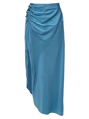 Tatum Silk-Blend Maxi Skirt
