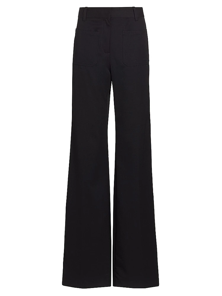Christophe Flared Wool Pants