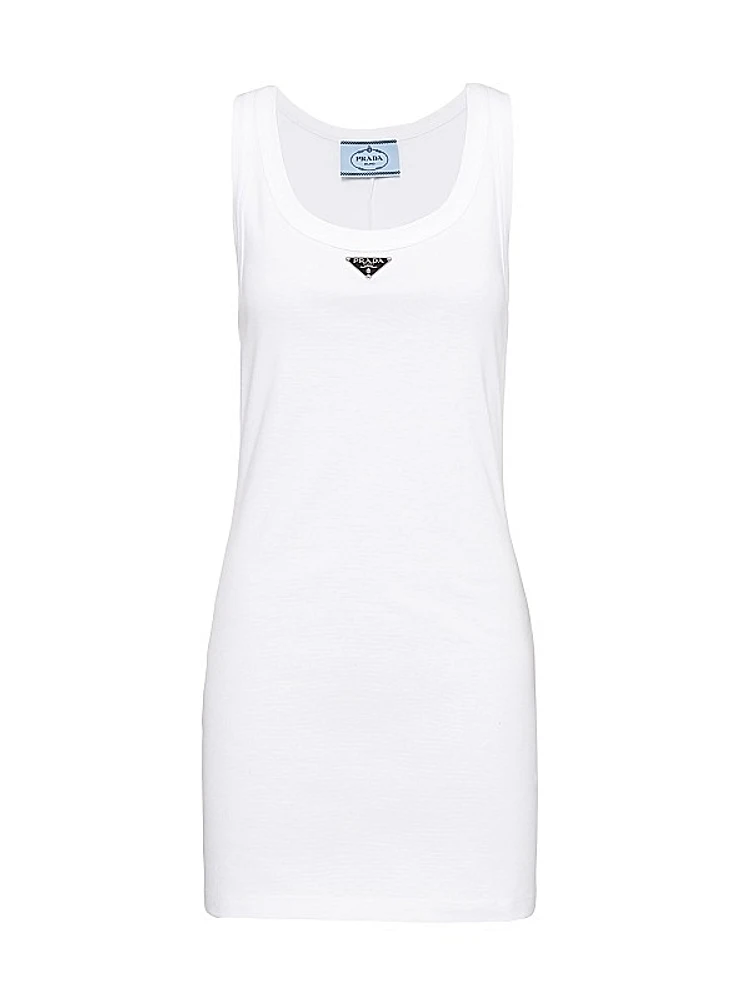 Ribbed Knit Jersey Dress