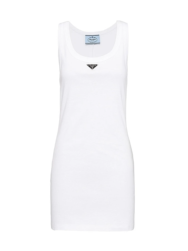 Ribbed Knit Jersey Dress