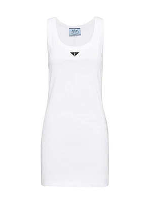 Ribbed Knit Jersey Dress