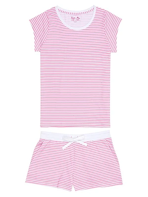 Peony Jersey Short Sleeve Pajama Set