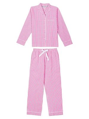 Hepburn Gingham Print Pajama Set