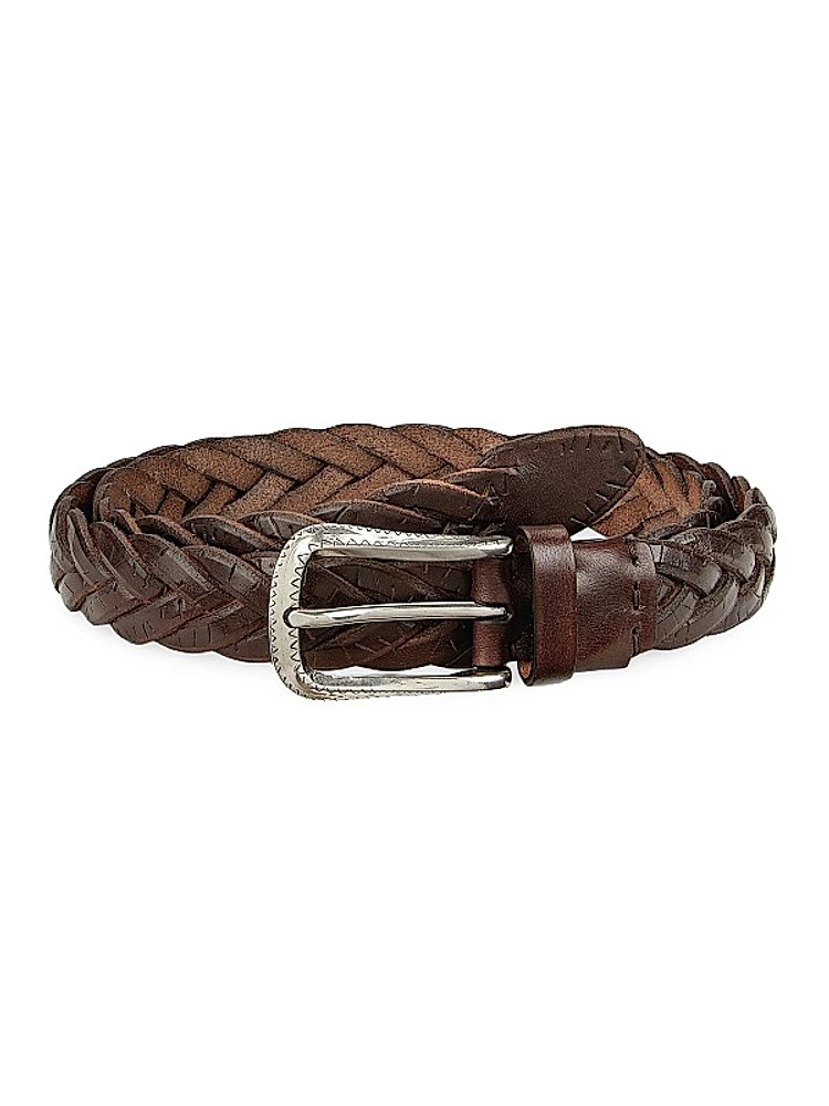 Braided Leather Belt
