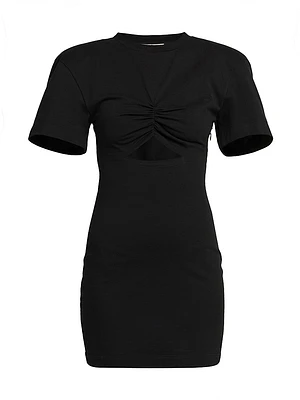 Cut-Out Mini T-Shirt Dress