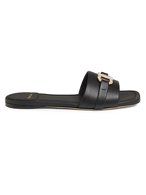 Leah Leather Slides