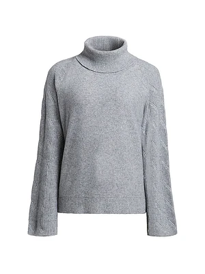Mohair-Blend Turtleneck Sweater