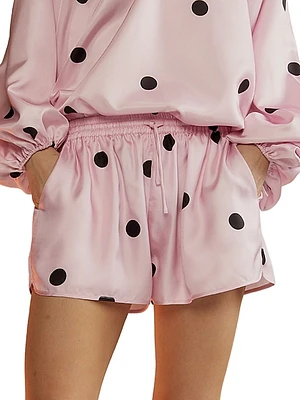 Alice Polka Dot Silk Shorts