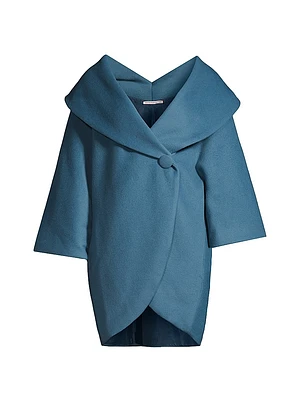 Wool Cocoon Coat