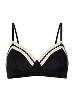 Slalom Jersey Wireless Triangle Bralette
