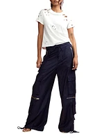 Pinstriped Cargo Pants
