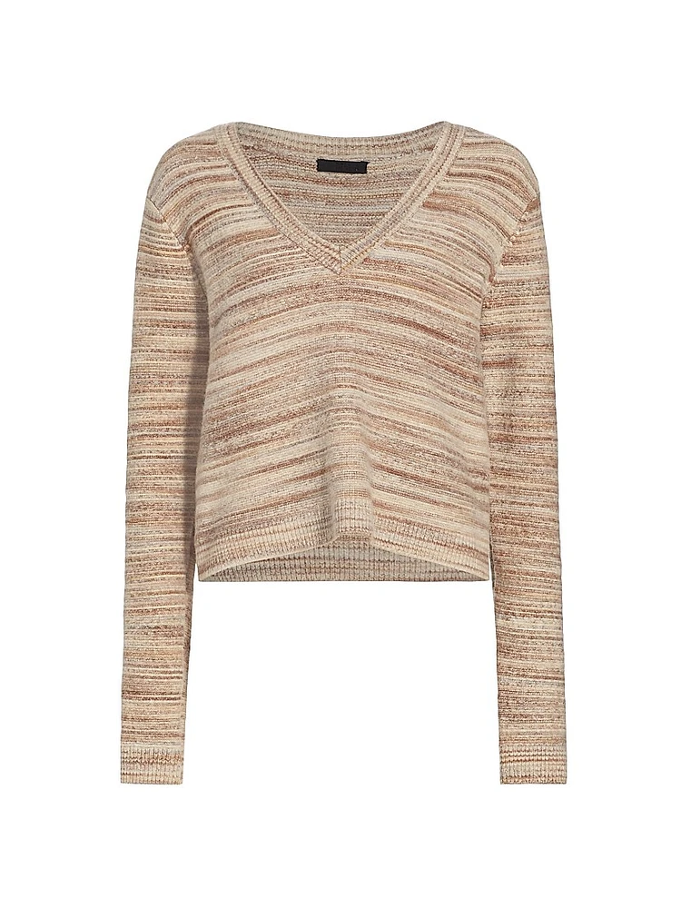 Space-Dyed Cotton-Blend Sweater