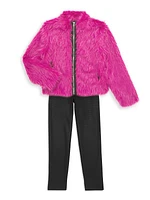 Girl's Faux Fur Jacket