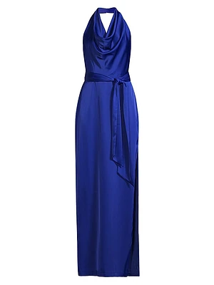 Satin Column Gown