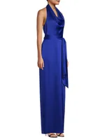Satin Column Gown