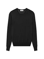 Crewneck Sweater Cashmere Wool And Silk