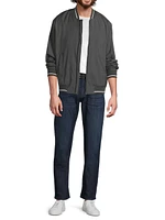Stretch-Wool Baseball Jacket
