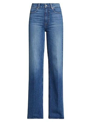 Sasha High-Rise Stretch Wide-Leg Jeans
