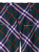 Check Wool Trousers