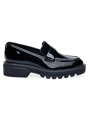 Chandler Soft Patent Lug Sole Loafers