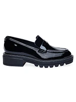 Chandler Soft Patent Lug Sole Loafers