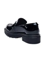 Chandler Soft Patent Lug Sole Loafers
