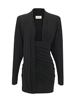 Draped Dress Wool Jersey