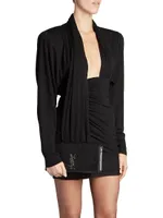 Draped Dress Wool Jersey
