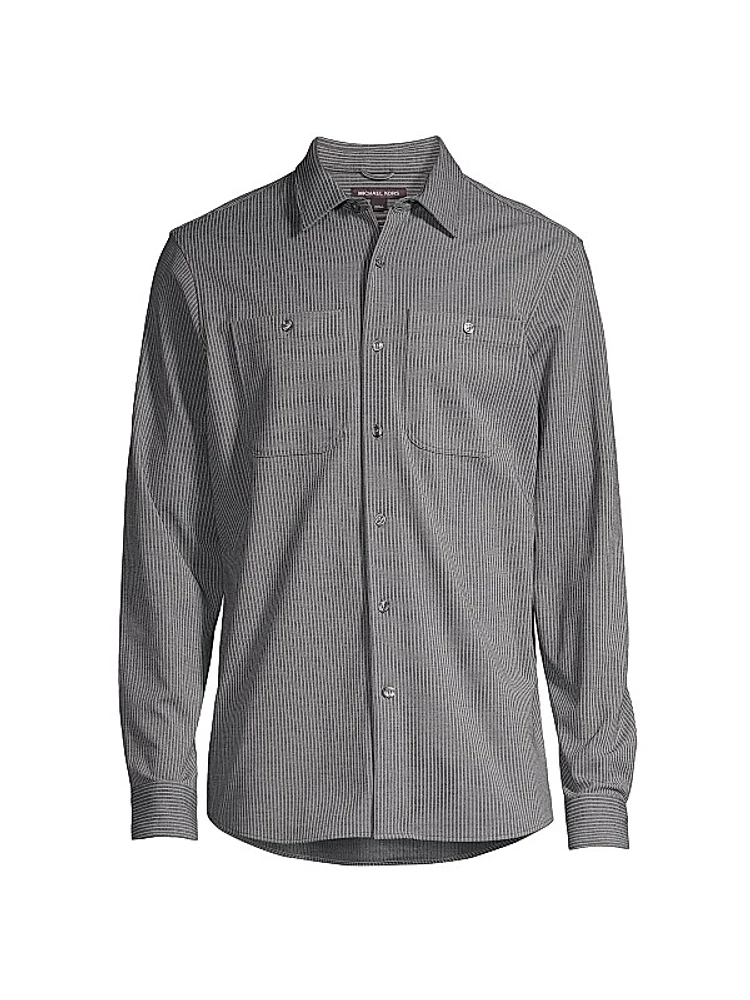 Cotton-Blend Slim-Fit Shirt