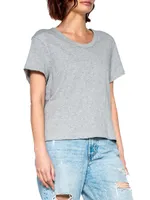 Crop Boxy Short Sleeve Crew Tee