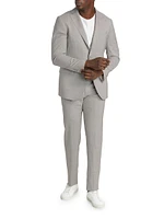 COLLECTION Mini Grid Wool Single-Breasted Suit