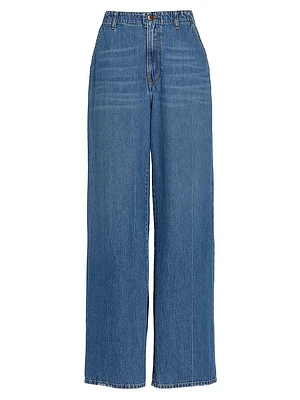 Flip Baggy Denim Trousers