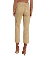 Austin High-Rise Cropped Straight-Leg Jeans