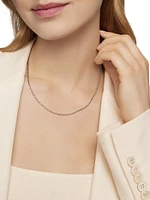 Box Adjustable Chain Necklace Sterling Silver