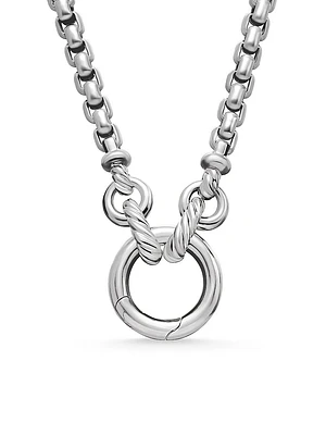 Smooth Amulet Vehicle Box Chain Necklace Sterling Silver, 3.6mm