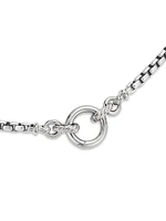 Smooth Amulet Vehicle Box Chain Necklace Sterling Silver, 3.6mm